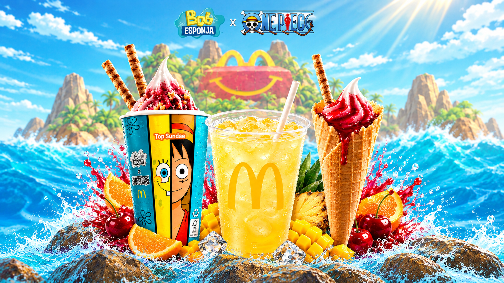 Bob Esponja e One Piece em collab especial no McDonald’s
